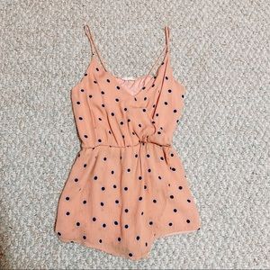 Altar’d State Polka Dot Romper XS
